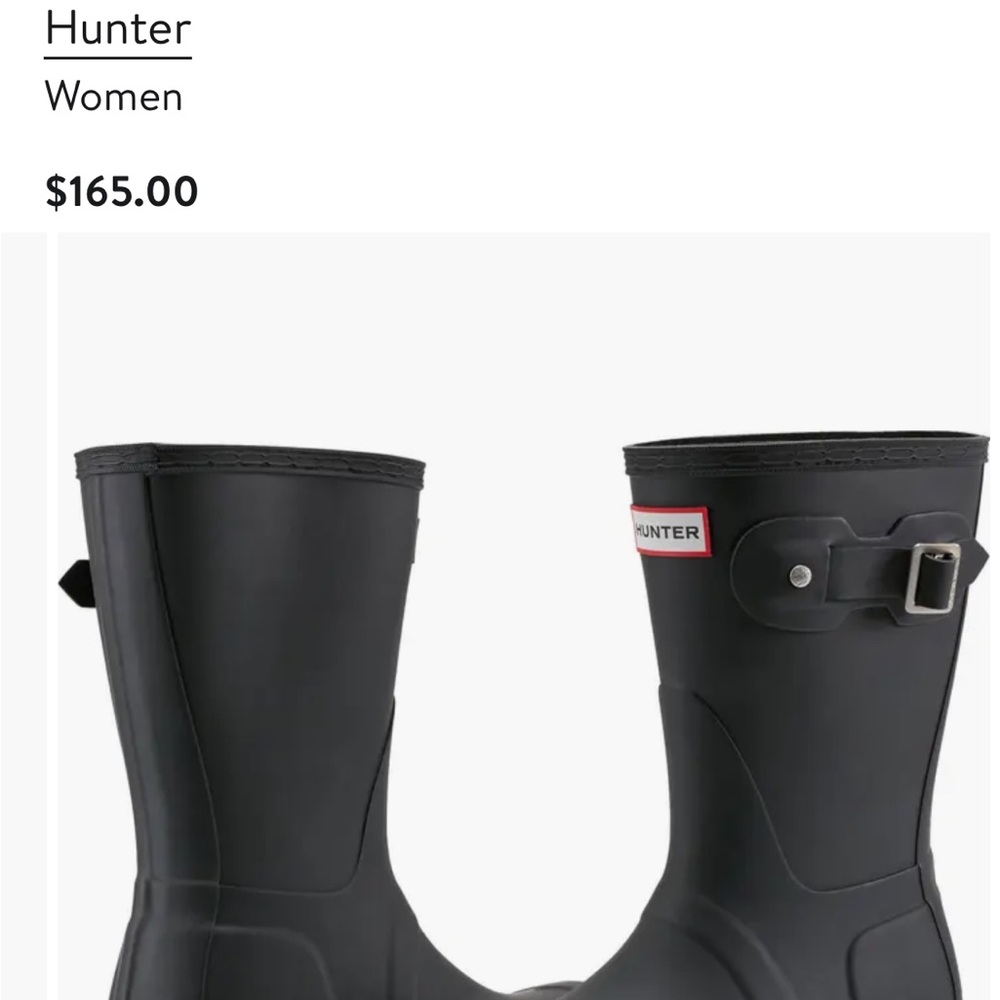 Hunter women’s original Black Rain Boots - Picture 11 of 11